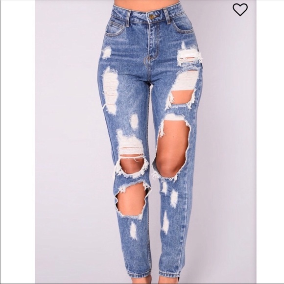 Fashion Nova Denim - Fashion Nova Janel boyfriend jeans size XL